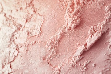 Textured, light pink cosmetic powder