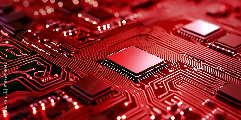 Poster a symphony of interconnected circuits and data streams, a realm of innovation and progress where the