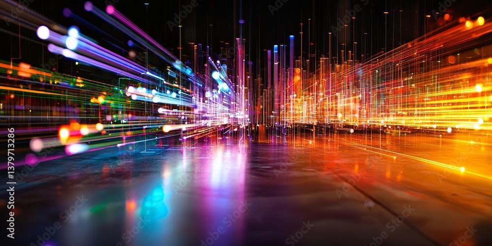 Poster a symphony of interconnected circuits and data streams, a realm of innovation and progress where the
