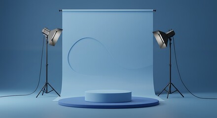 Monochromatic Studio Setup AI Generated