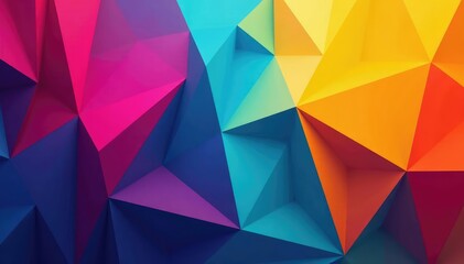 Obraz premium Geometric abstract shapes, vibrant color blocks, modern, blocks, color