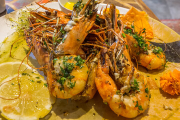 Gambas grillées 