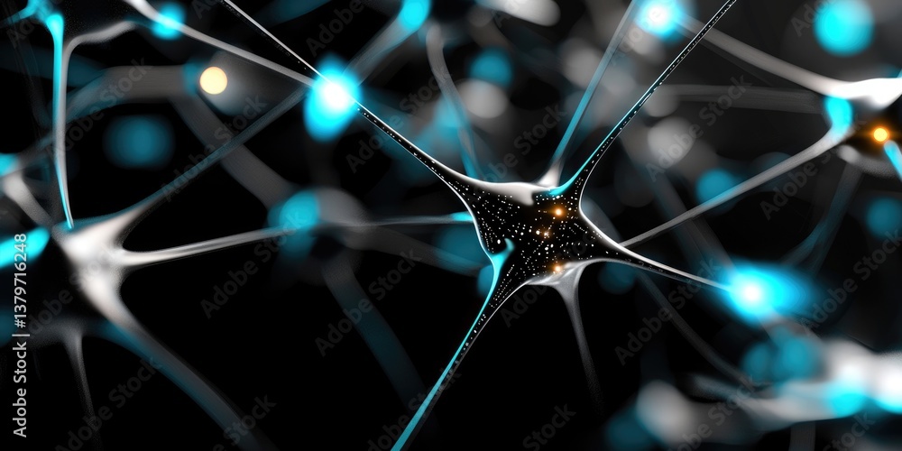 Poster a sleek, minimalist backdrop, ideal for visualizing technological concepts, neural networks, ai algo
