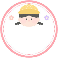 어린이날 라벨 일러스트
