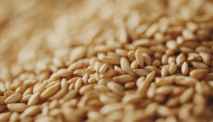 Fototapeta premium Close up of Uncooked Brown Rice Grains
