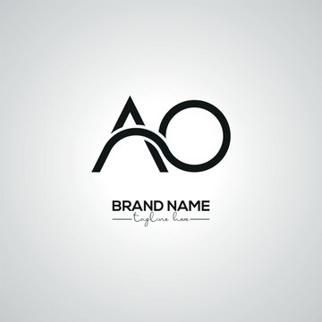 Minimal AO OA Lettermark Logo Design for Corporate Branding.