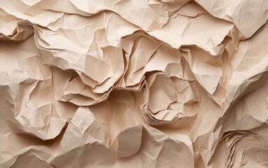 Obraz premium Close-up view of a textured wall composed entirely of layered paper.