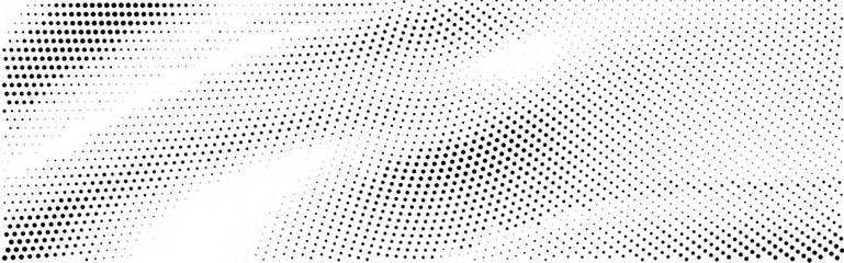 Wavy gradient halftone dots pattern texture background
