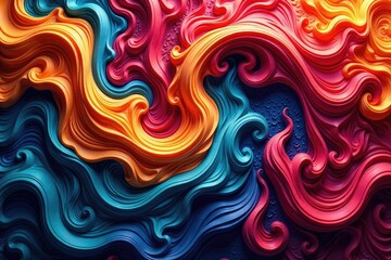 Obraz premium Intricate textile with flowing, repeating design , surface, bright