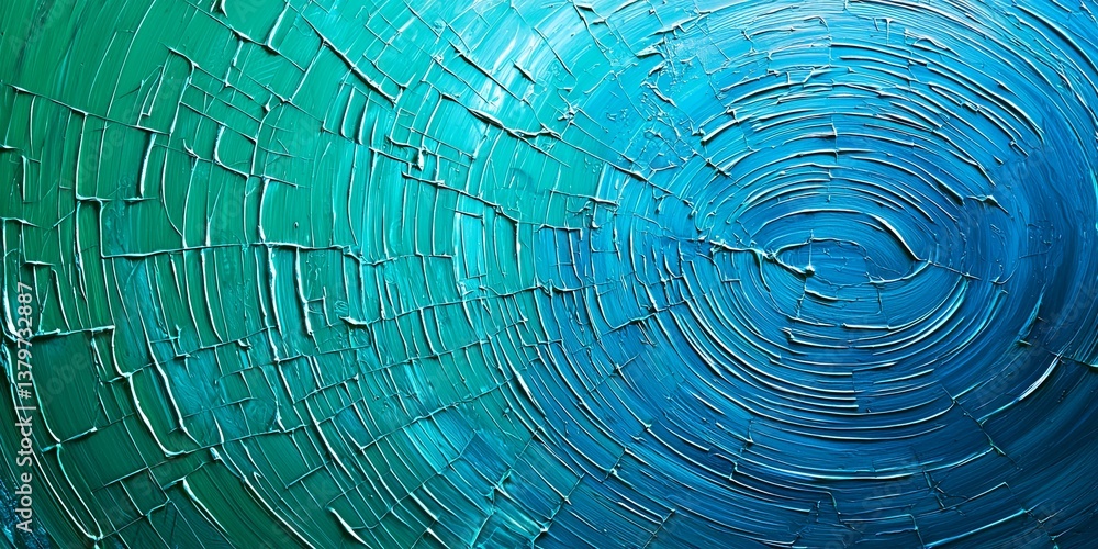 Poster a canvas of swirling blues and greens, where lines of code dance and connect in a digital symphony, 