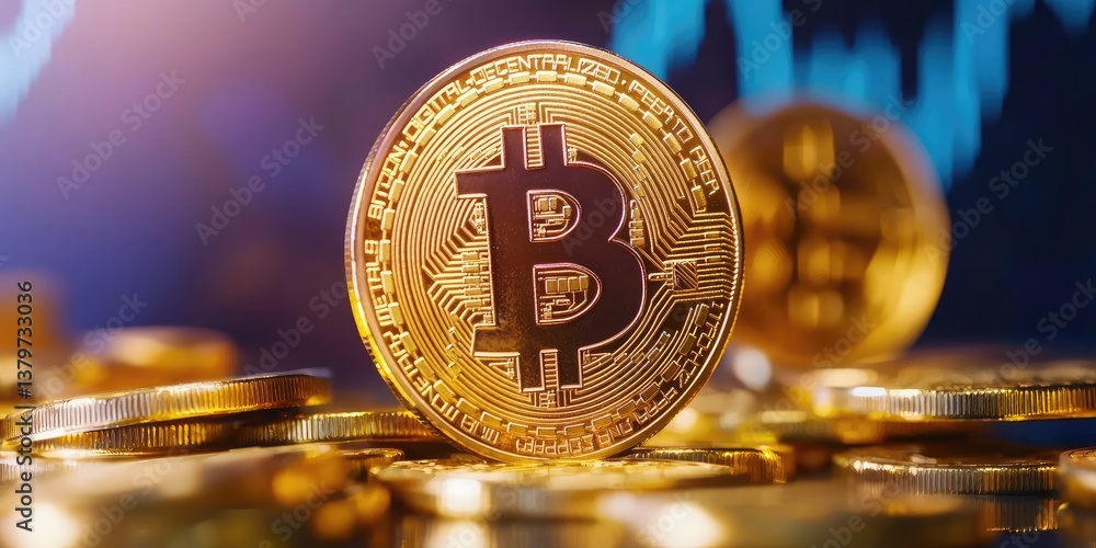 Aufkleber In a future where trust reigns supreme, a decentralized network of businesses leverages blockchain technology to revolutionize finance with tokenized money and cryptocurr