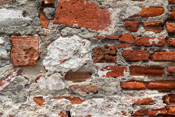 Construction material of the Fortress San Felipe de Barajas, Cartagena, Colombia.