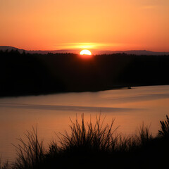 Obraz premium beautiful sunset