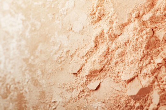 Light peach-toned powder texture