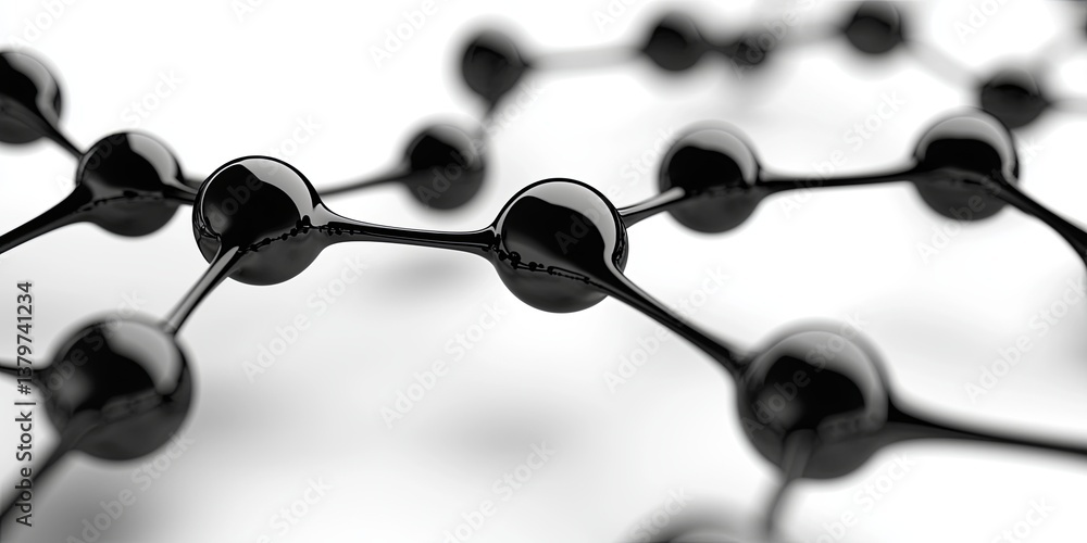 Poster a geometric web of interconnected black dots, symbolizing the vastness of data, forms a transparent,