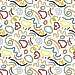 seamless pattern with abstract elements