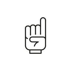 Baseball Mitten icon. Simplistic representation of America's favorite pastime, featuring a bat alongside a baseball. Perfect for sport apps, team logos, recreational content. Vector illustration