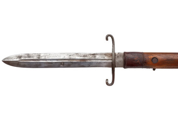 Historic Sword Bayonet Isolated On Transparent Background