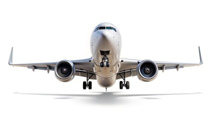 Fototapeta premium Surreal Airplane Wallpaper: Close-Up Aircraft Photography, Dreamlike Aviation Art