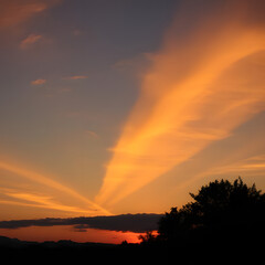 Obraz premium beautiful sunset
