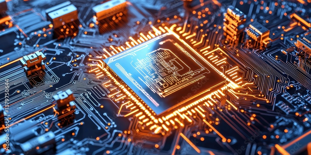 Poster A digital shield, a circuit board adorned with intricate locks, symbolizing the robust security technology safeguarding sensitive business information in the digital age.