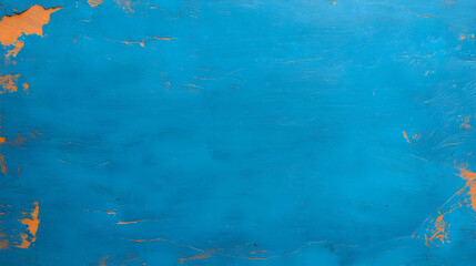 Naklejka premium Blue Metal Surface with Scratches and Smudges in Textured Finish