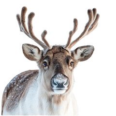 Reindeer portrait png wild reindeer png winter animal png Arctic wildlife png strong reindeer png holiday reindeer png transparent background image