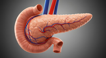 Fototapeta premium Pancreas Anatomy & Function