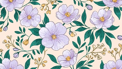 seamless beautiful floral pattern