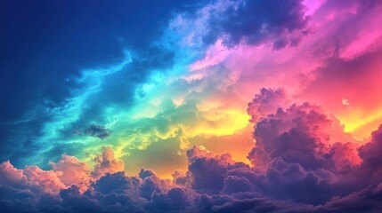 Colorful dramatic cloudscape