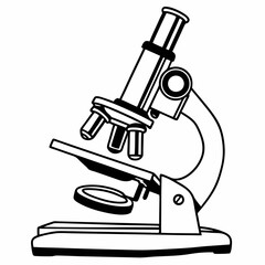 microscope vector illustration
