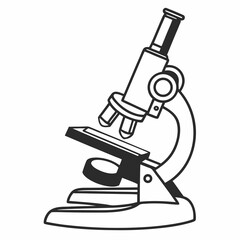 microscope vector illustration