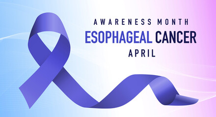 Esophageal Cancer. Medical Cancer Awareness Poster.