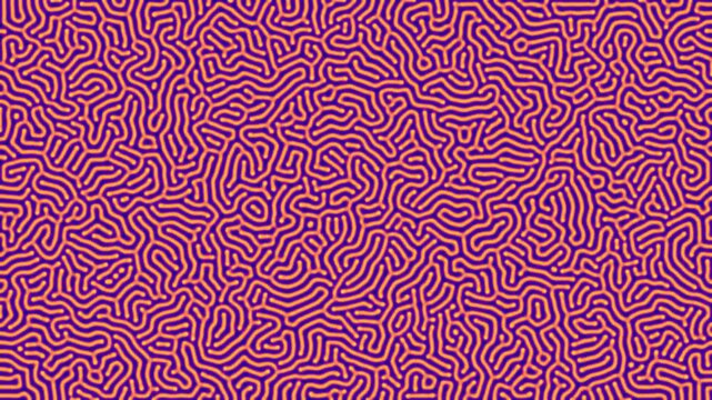 Animated plasma Turing pattern background
