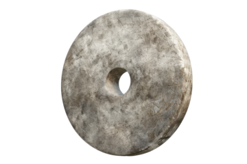 Throwing Discus in Action Isolated On Transparent Background