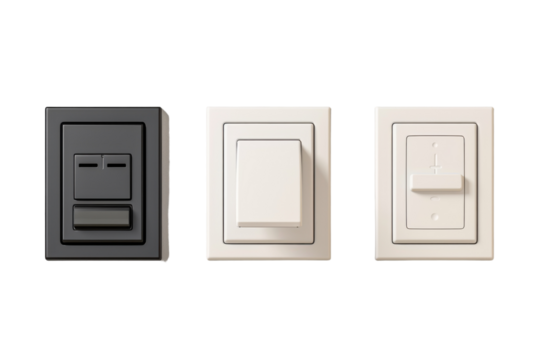 Real Image Wireless Switches Isolated On Transparent Background