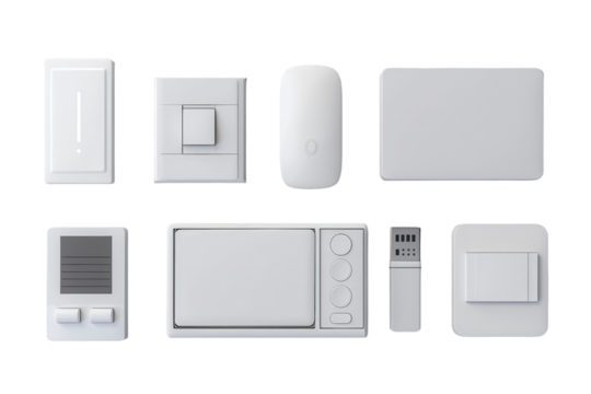 Photo of Wireless Switches Isolated On Transparent Background