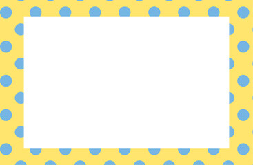 ポップなドット背景のメッセージカード