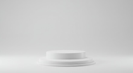 3D-rendered background for a mock-up podium with a golden backdrop for product display.
