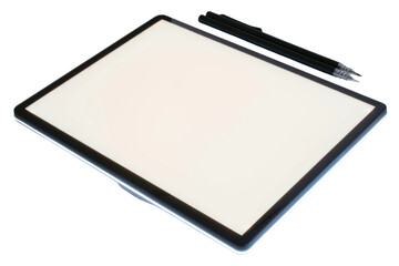 Clear View of Light-Up Tracing Pad Isolated On Transparent Background