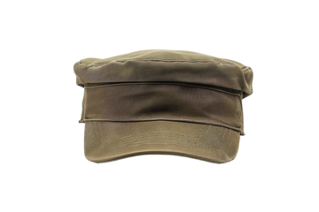 Clear View of Military Cap Isolated On Transparent Background