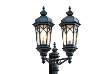 Vintage Lantern Isolated On Transparent Background