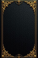 Luxurious black and gold invitation background with ornate patterns , luxury, shimmering, gold