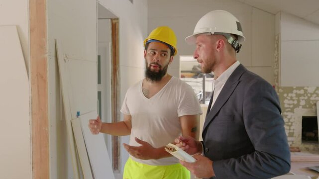 Crucial onsite meeting is scheduled to bring together two contractors to discuss essential project details, strategies for successful execution, and ensure timely completion of the work involved