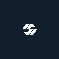 monogram letter s logo design