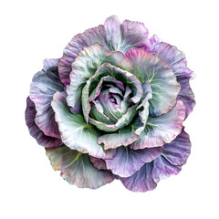 Obraz premium Purple Cabbage Closeup Botanical Beauty Nature Vegetable