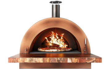 Wood-fired Pizza Cooker Isolated On Transparent Background