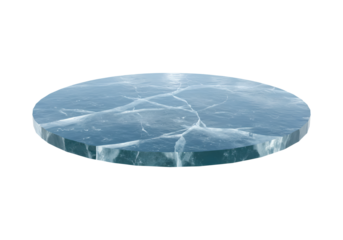 Clear Frozen Lake with a Glossy Reflective Ice Surface