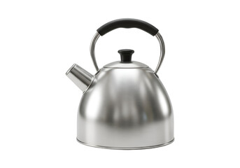 Classic Metal Tea Kettle Releasing Steam