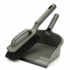 Modern Grey Dustpan and Brush Set for Effortless Cleaning